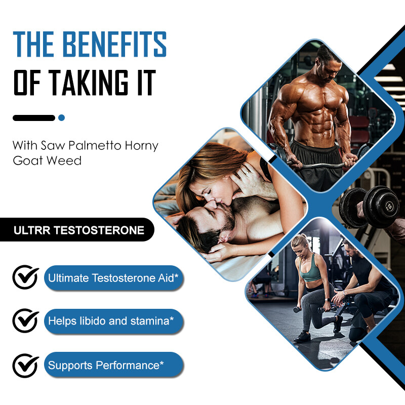 ULTRA Testosterone Booster for Male – Energy Muscle Growth Strength Desire 60pcs