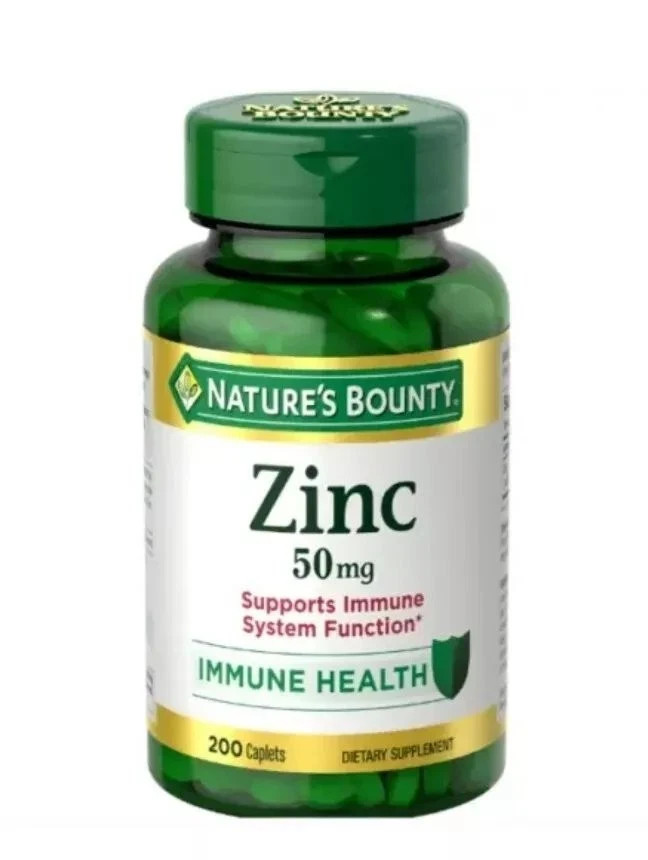 Nature’s Bounty Zinc 50 mg 200 Tablet Support Immume System EXP 02/2029