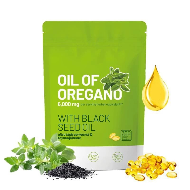 2 in 1 Oil of Oregano & Black Seed Softgels Oil – 6000mg,Immune Support 2026 lat