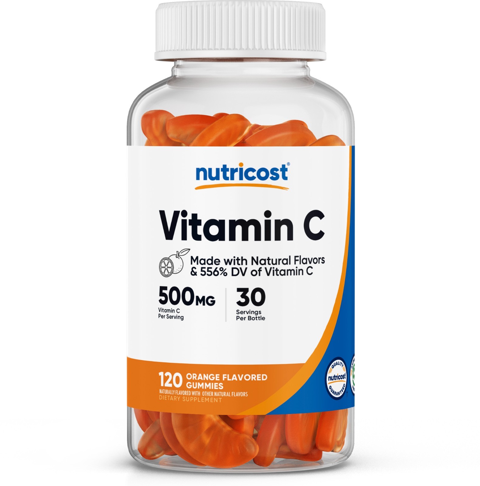 Nutricost Vitamin C Gummies (500mg) 120 Gummies – Made With Natural Flavors