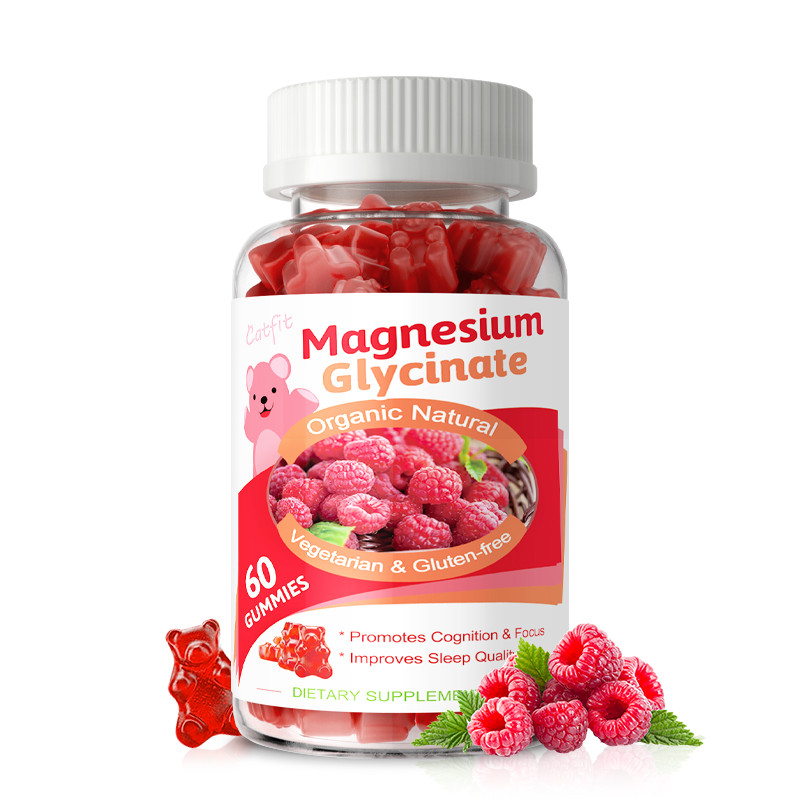 Magnesium Glycinate Gummies For Bone,Heart,Muscle,Nervous System Health 500Mg
