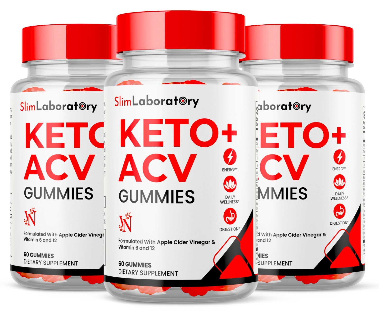 Slim Laboratory Gummies – Keto ACV Supplement for Energy & Weight Loss 180ct
