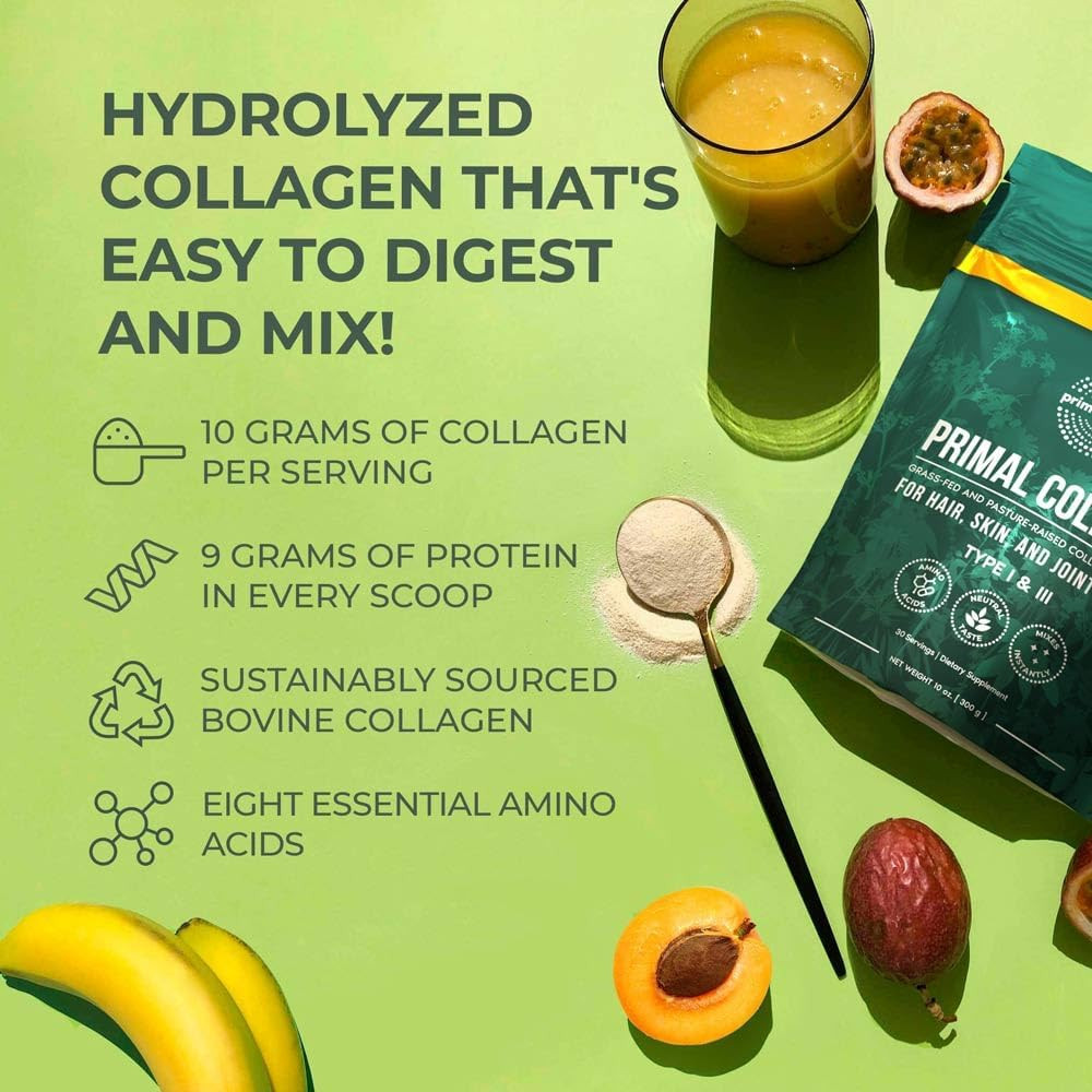 Primal Harvest Collagen Powder for Women or Men Primal Collagen Peptides Powder