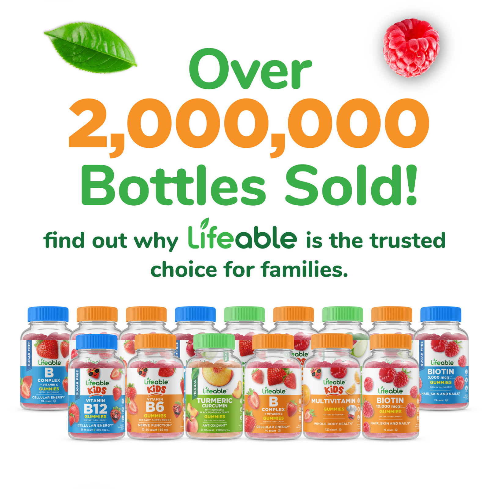 Lifeable Vitamin B6 – Great Tasting Strawberry Flavor Gummy – 60 Count