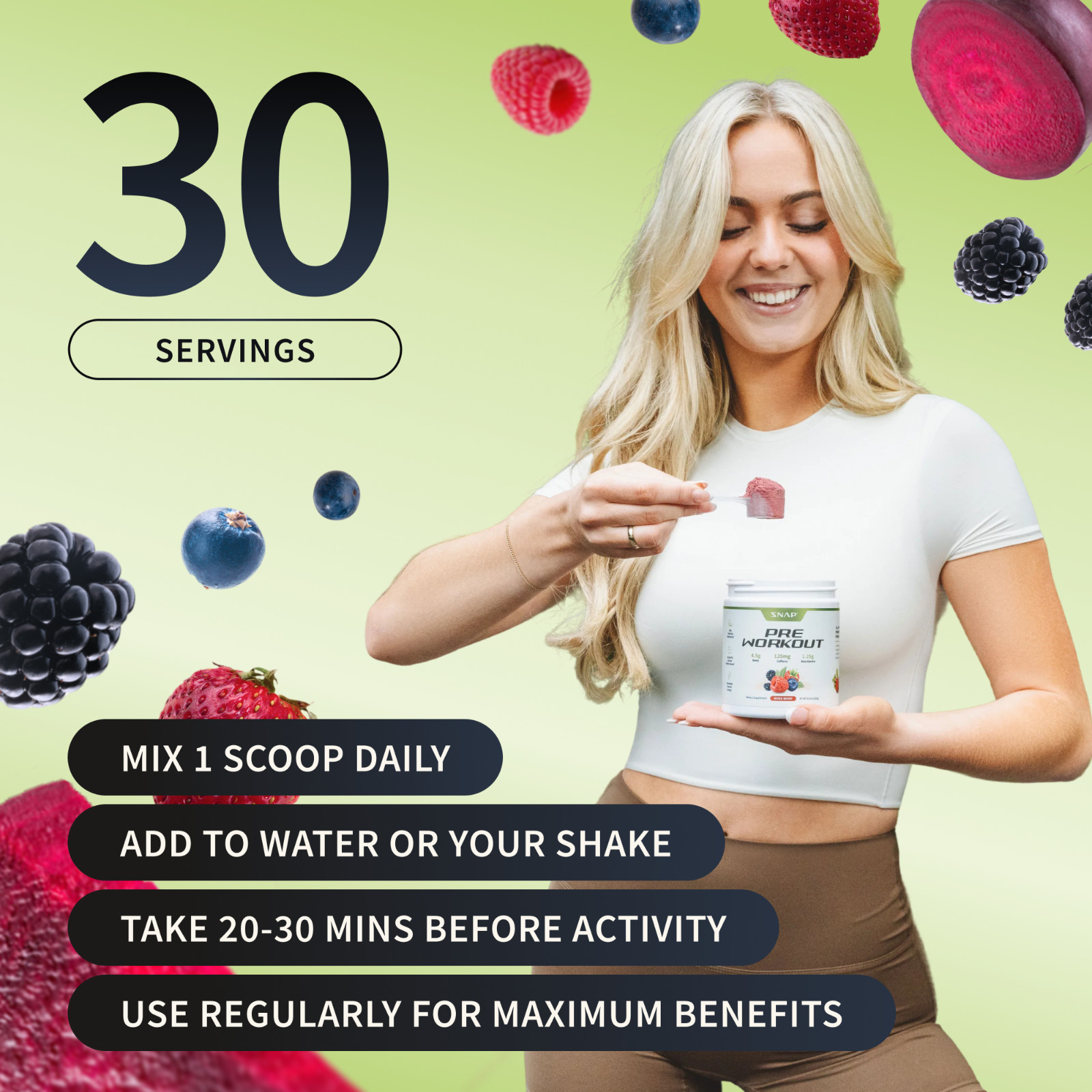 Organic Nitric Oxide Beet Root Powder or Pre Workout – Heart Health, Supports BP