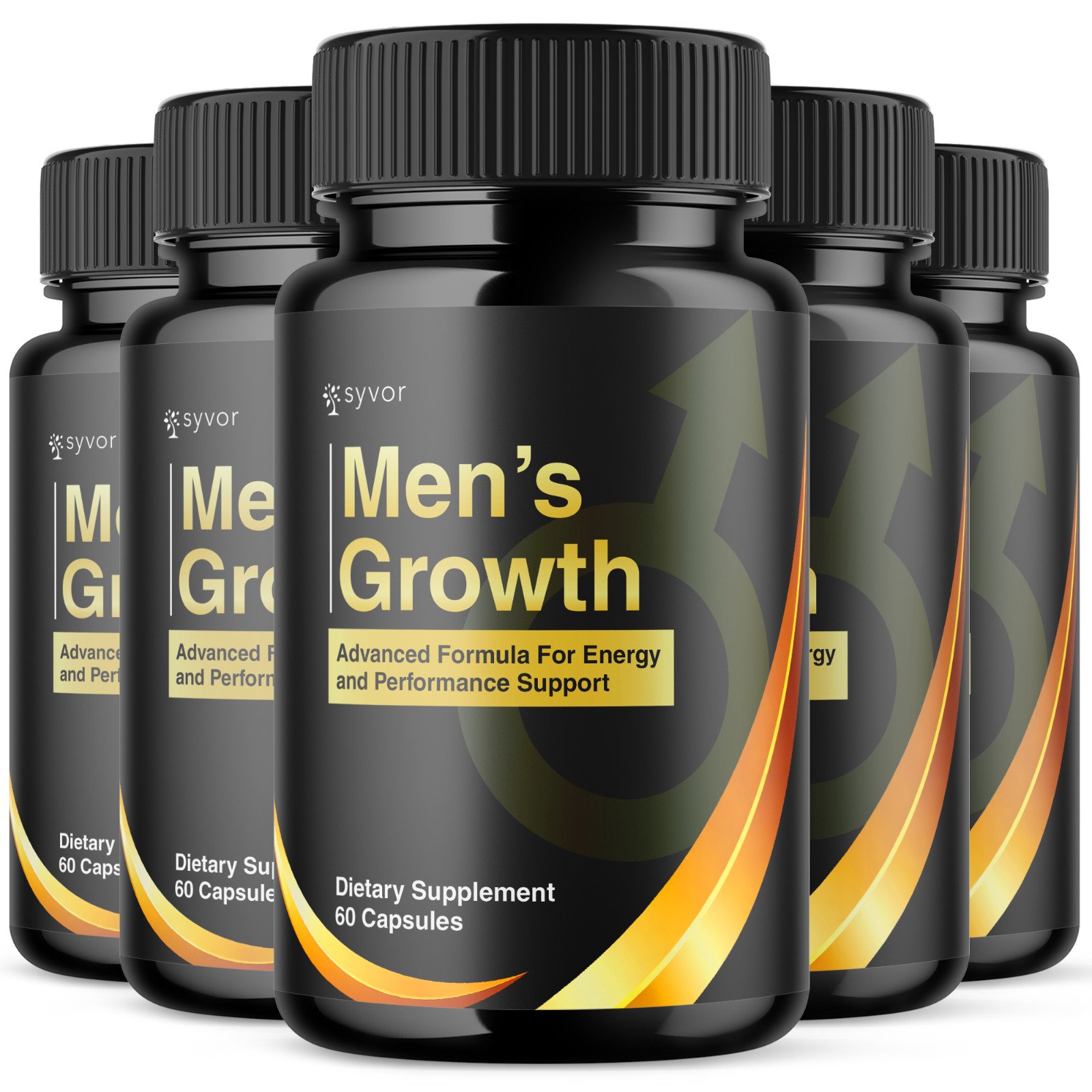 (5 Pack) Men’s Growth Advanced Male Support Supplement Men’sGrowth 300 Capsules
