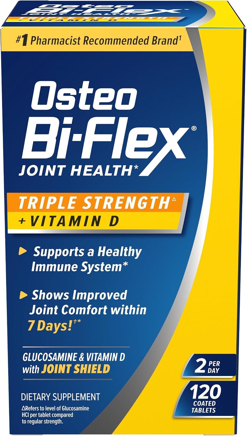 Osteo Bi-Flex Joint Health Triple Strength W Vitamin D 120 Coated Tablets 04/28