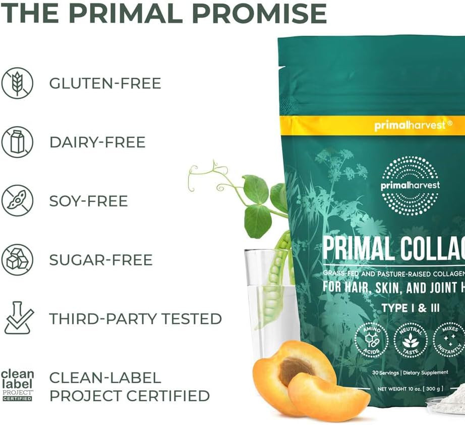 Primal Harvest Collagen Powder for Women or Men Primal Collagen Peptides Powder