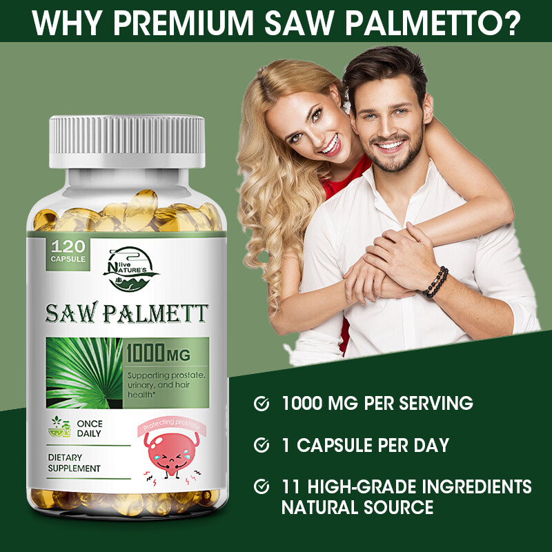 240 Softgels Saw Palmetto Extract 1000mg Prostate Supplement Urinary Men Health