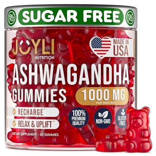 Ashwagandha Gummies w/ Vitamin C Zinc Calm Sleep Support 60 Count
