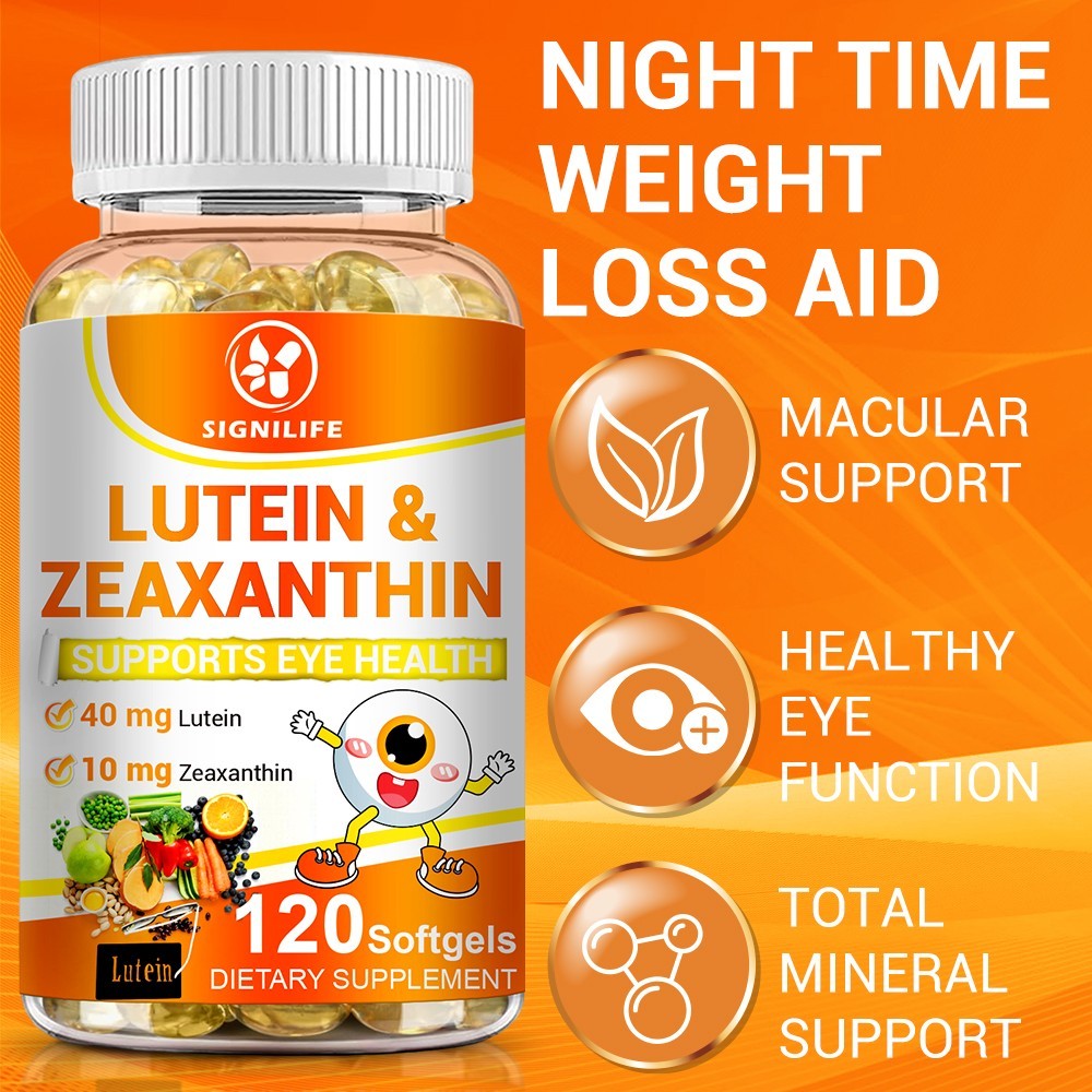 120 Capsules Lutein & Zeaxanthin 50mg Non-GMO Eye Health Support Vitamins-