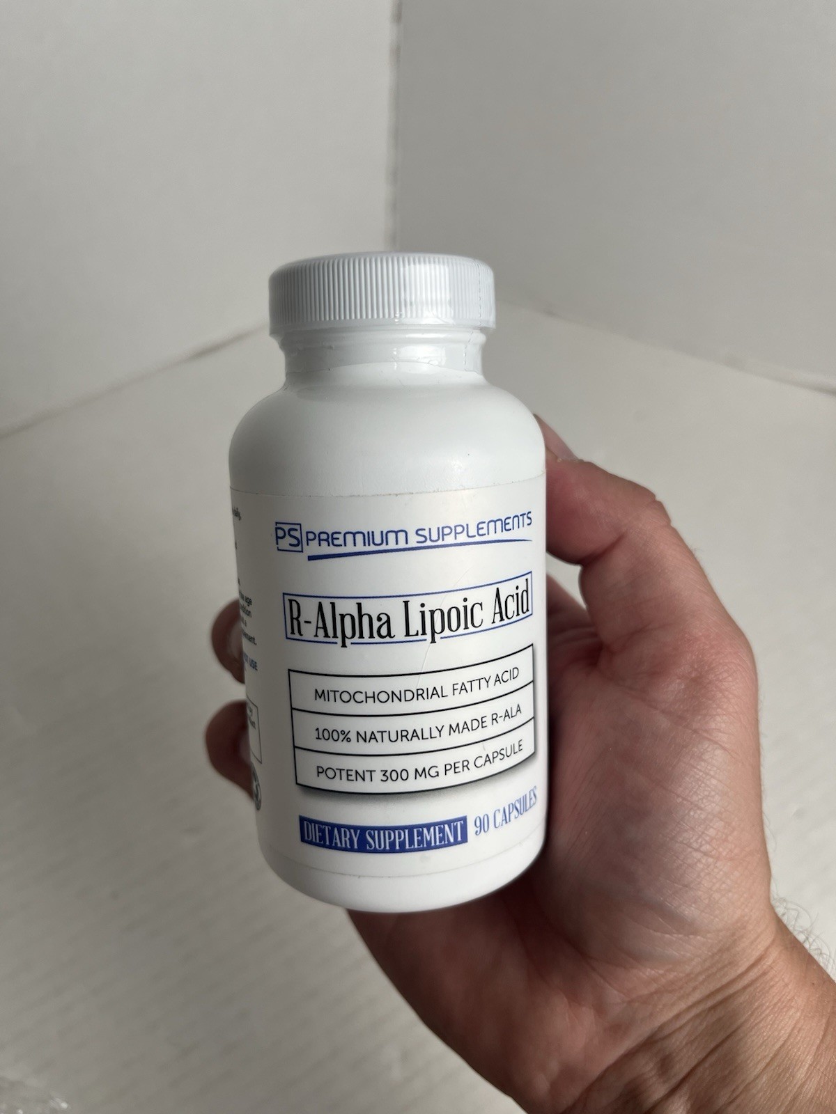2x Premium Supplements R-Alpha Lipoic Acid 300MG 90ct Strength Exp 10/2027