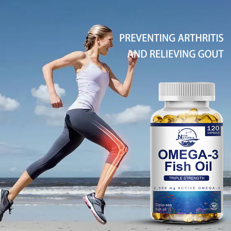 Omega 3 Fish Oil Capsules 3x Strength 3600mg EPA & DHA, Highest Potency – 2PACKS