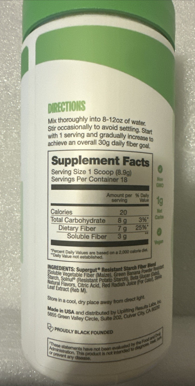 Supergut Prebiotic Fiber Mix Watermelon Lime Gut Health High Fiber Exp 05/27