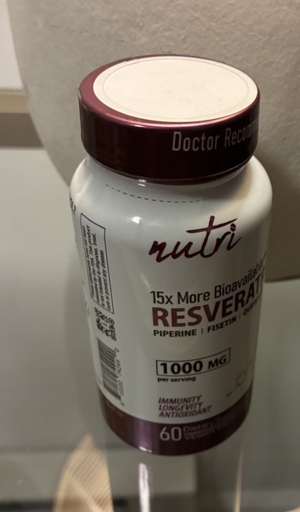 Nutri by Nature’s Fusions Resveratrol+ 15x More Bio available 1000mg 05/2028 New