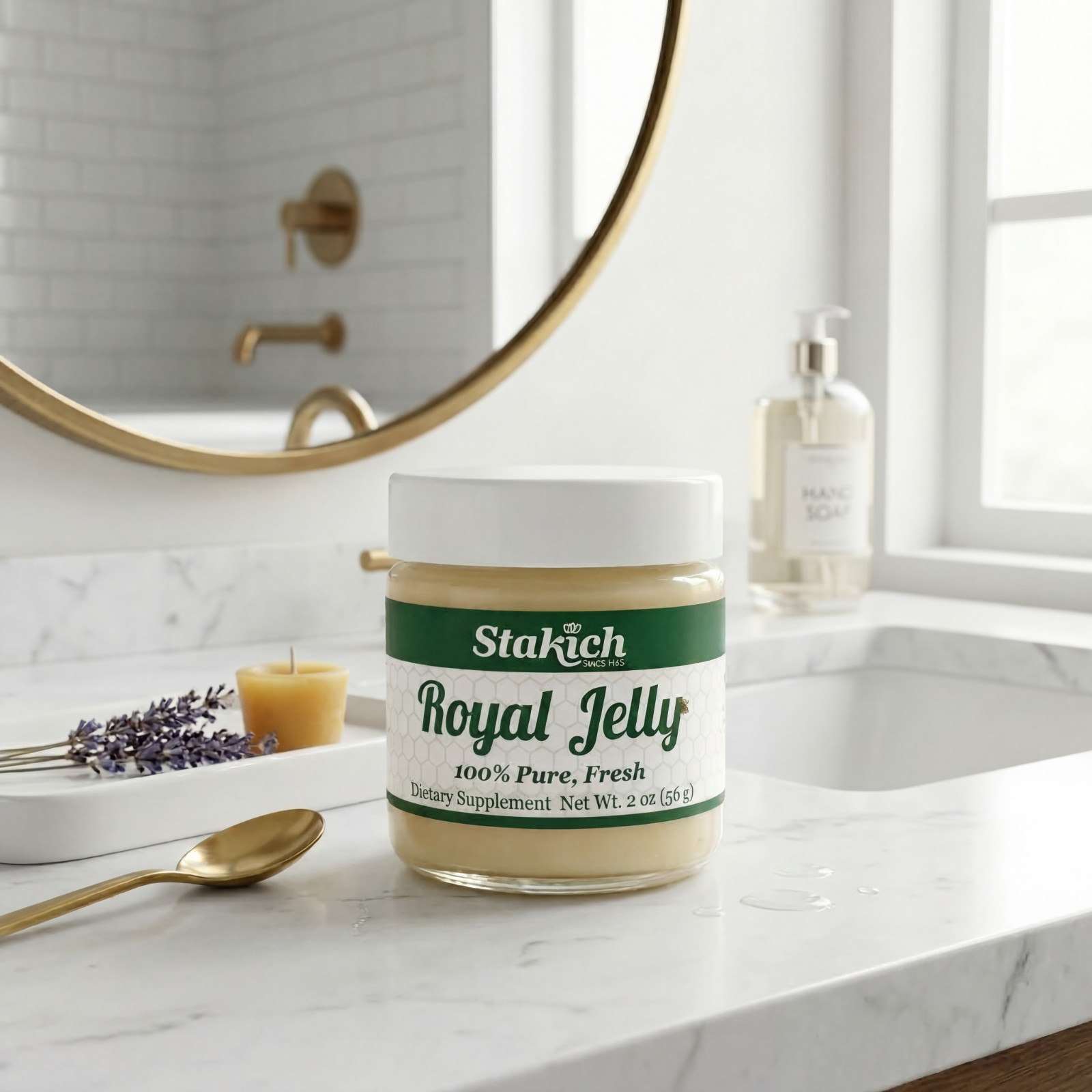 2oz FRESH ROYAL JELLY 100% PURE NATURAL 56,700mg HIGH STRENGTH PREMIUM RAW BEE