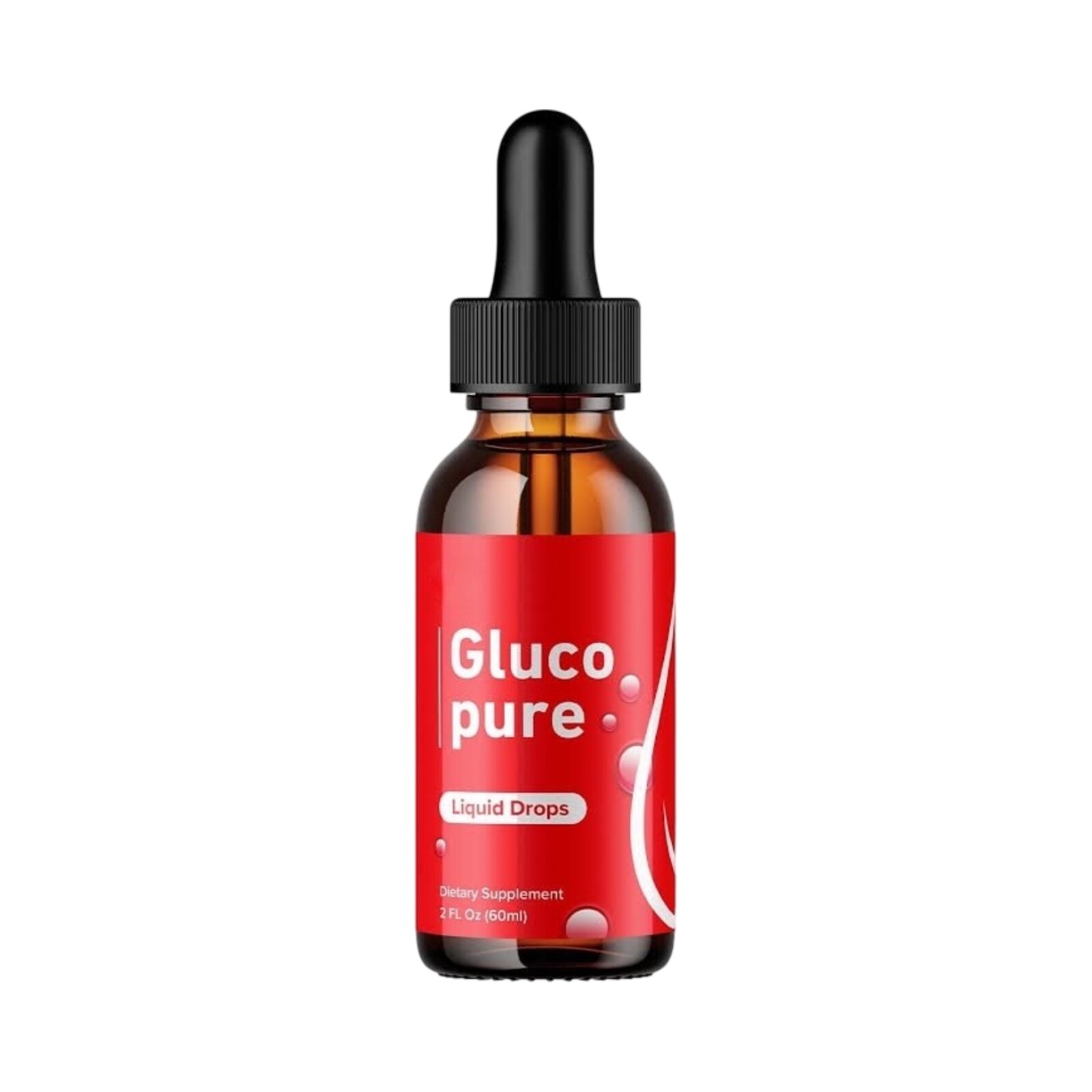Gluco Pure Liquid Drops, GlucoPure Blood Sugar & Pressure Relief (1 Pack)
