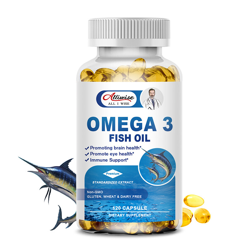 Omega 3 Fish Oil Capsules 3x Strength 3600mg EPA & DHA, Highest Potency