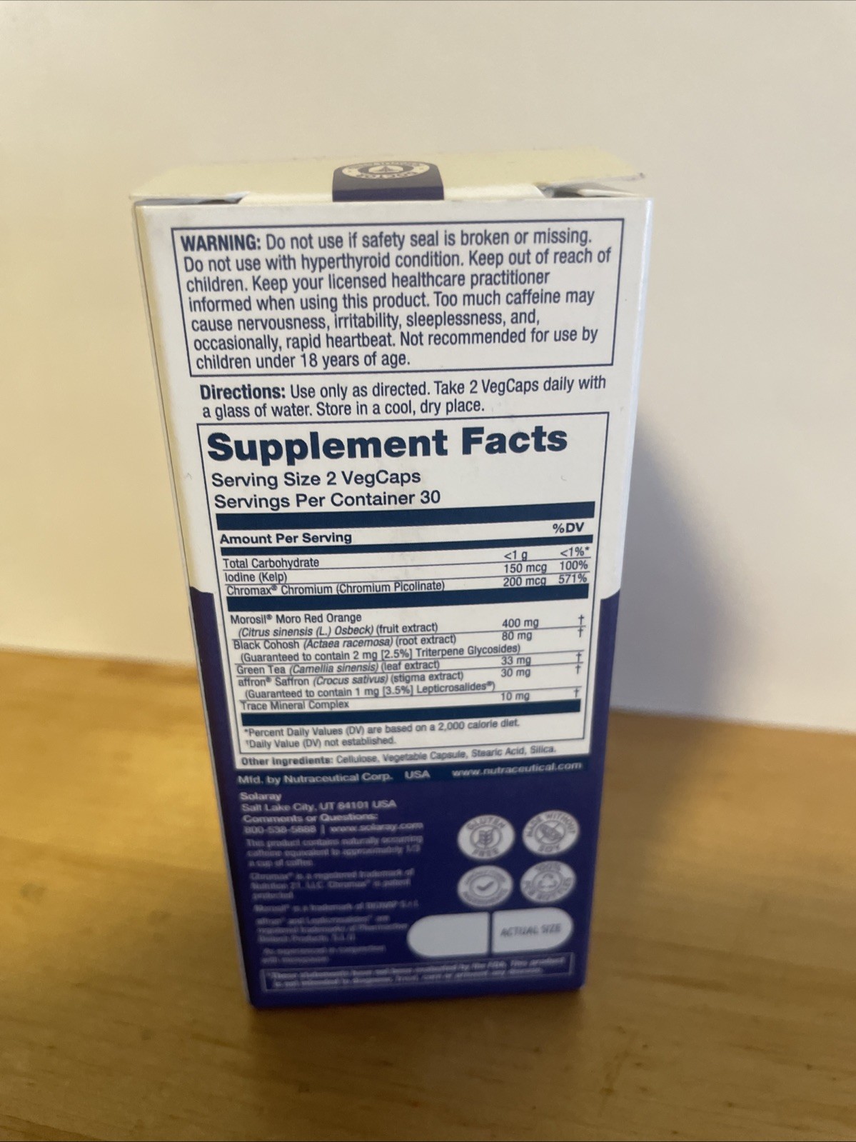 Solaray Her Life Stages Menopause (60 Vegcaps) ~EXP: 8/26+