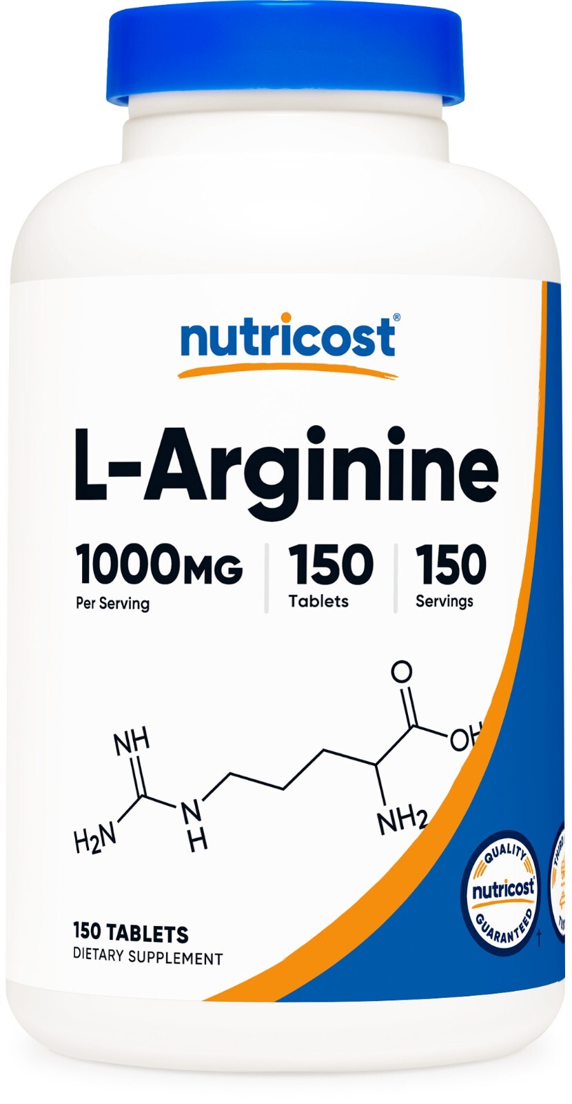 Nutricost L-Arginine 1000mg, Amino Acid Tablets (150 Tablets)