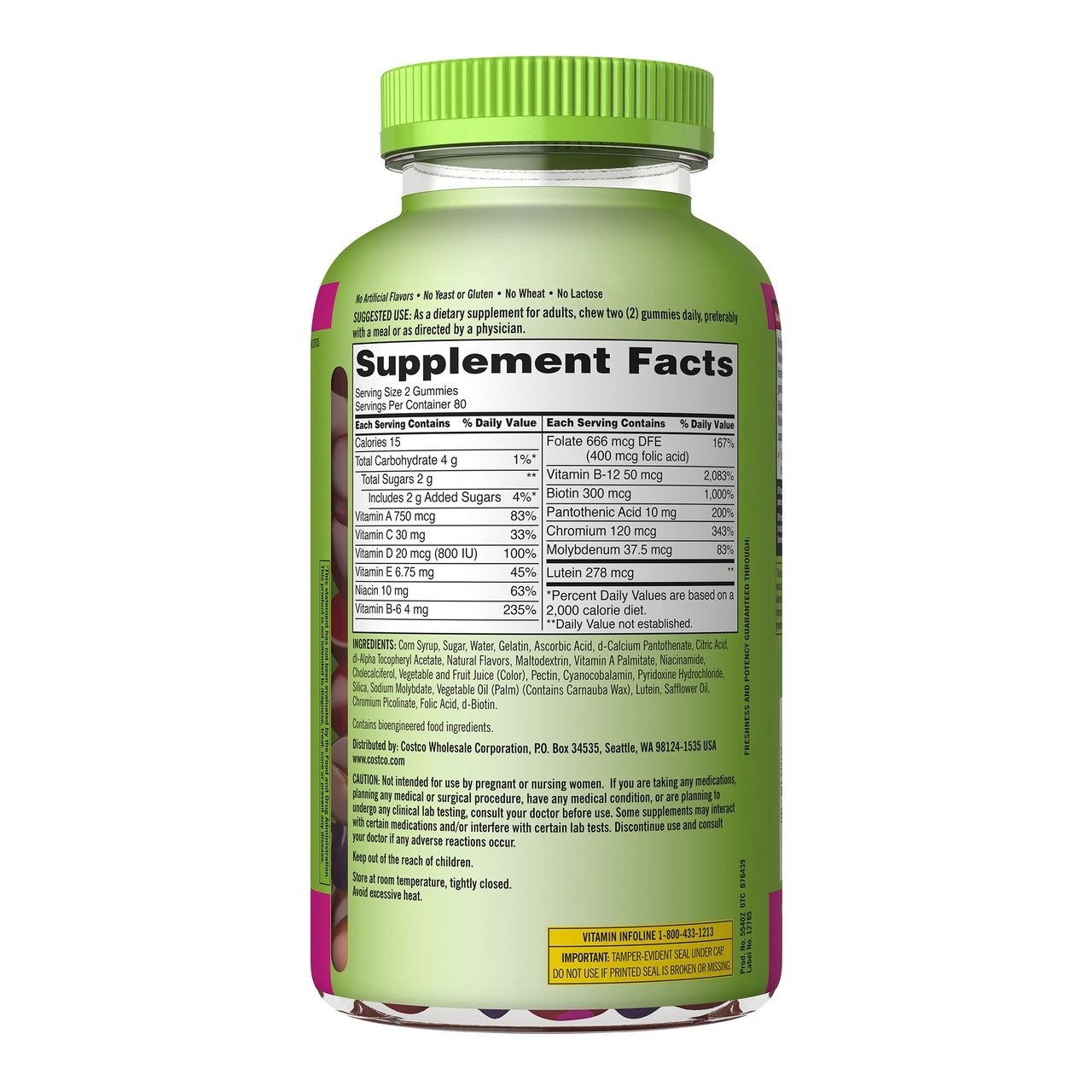 Kirkland Signature Adult Multivitamin, 320 Gummies – Fresh! – Free Shipping!