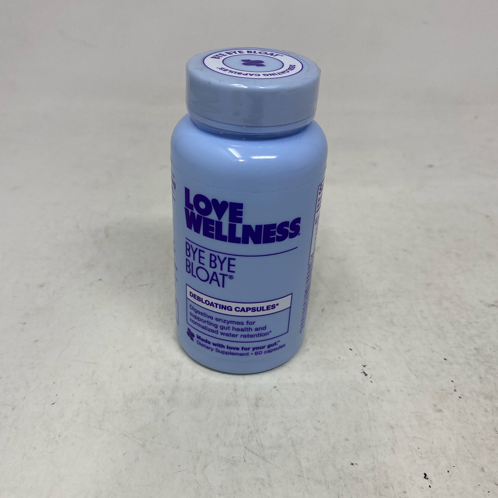 Love Wellness Bye Bye Bloat 60ct Digestive Enzymes – Light Blue