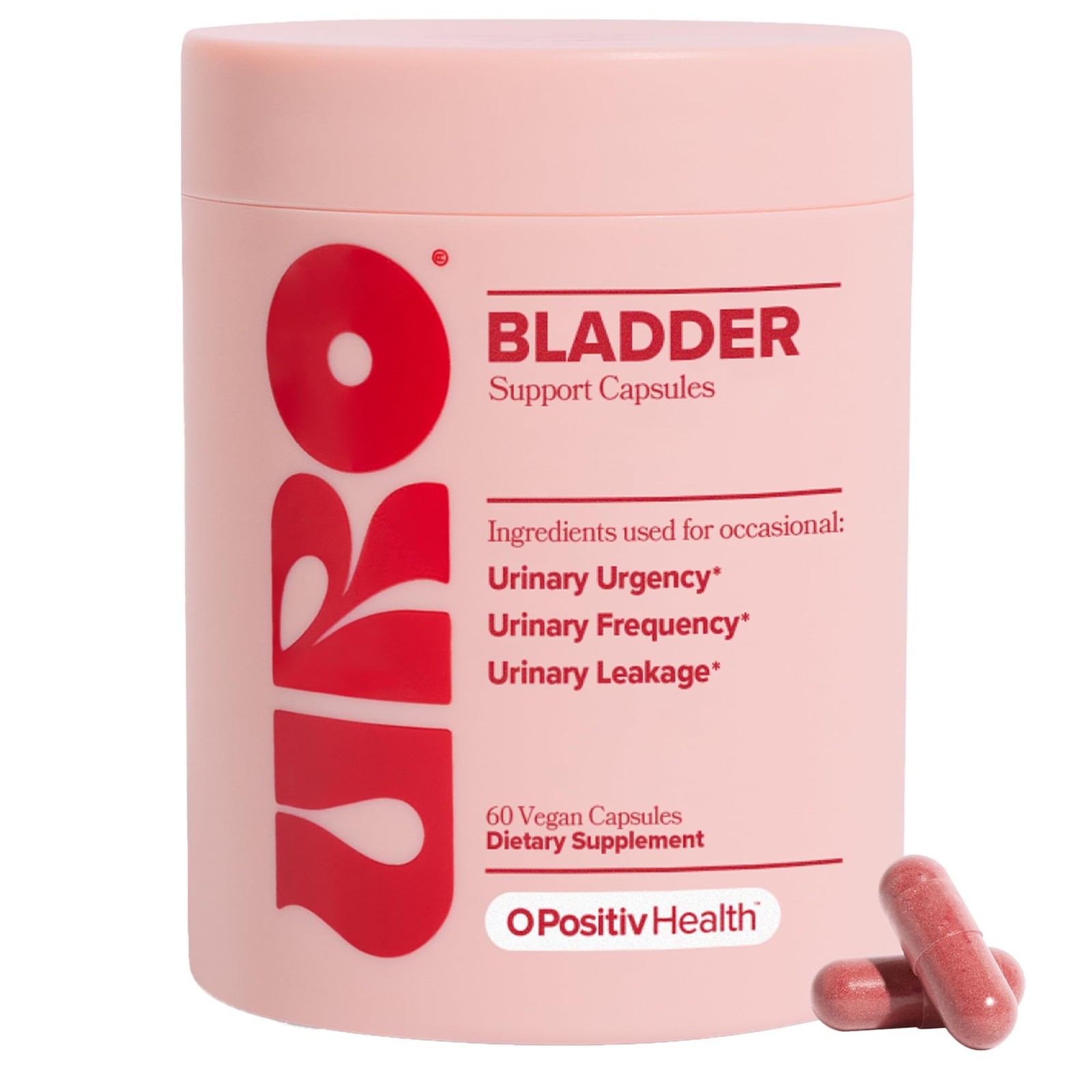 O Positiv URO Bladder Control Supplement for Urinary Urgency, Frequency, Leak…