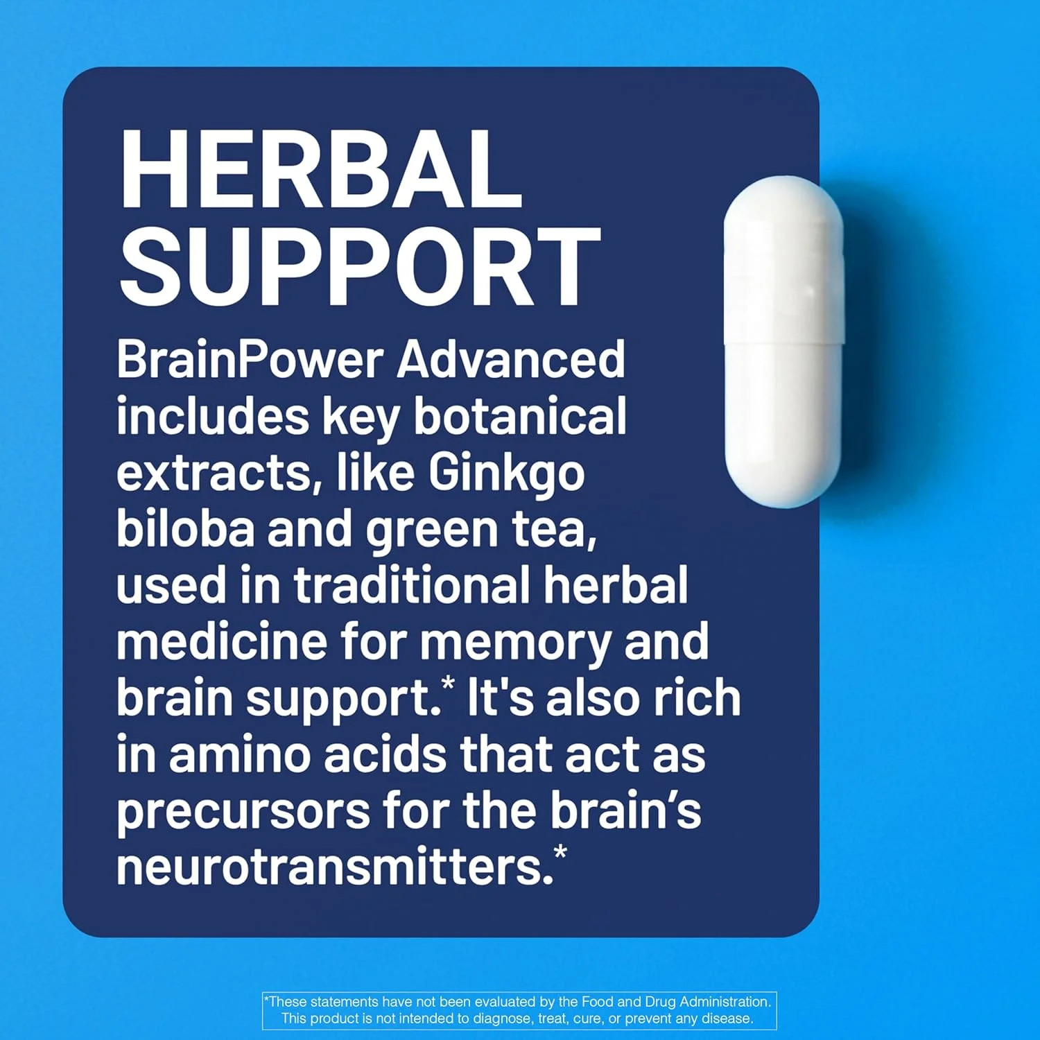 U.S. Doctors BrainPower Advanced Memory Support 15 Ingredients 60 Capsules