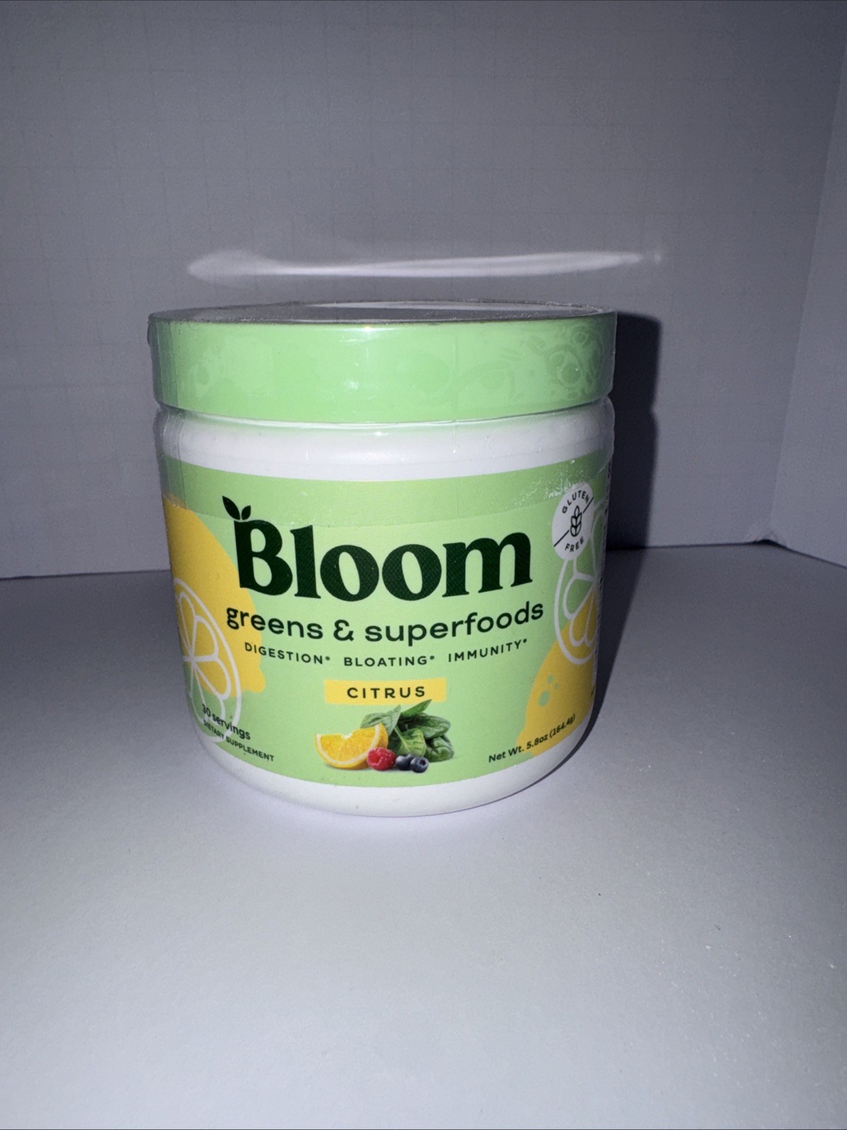 Bloom Greens & Superfoods Powder Strawberry Kiwi 30 Servings 5.8oz