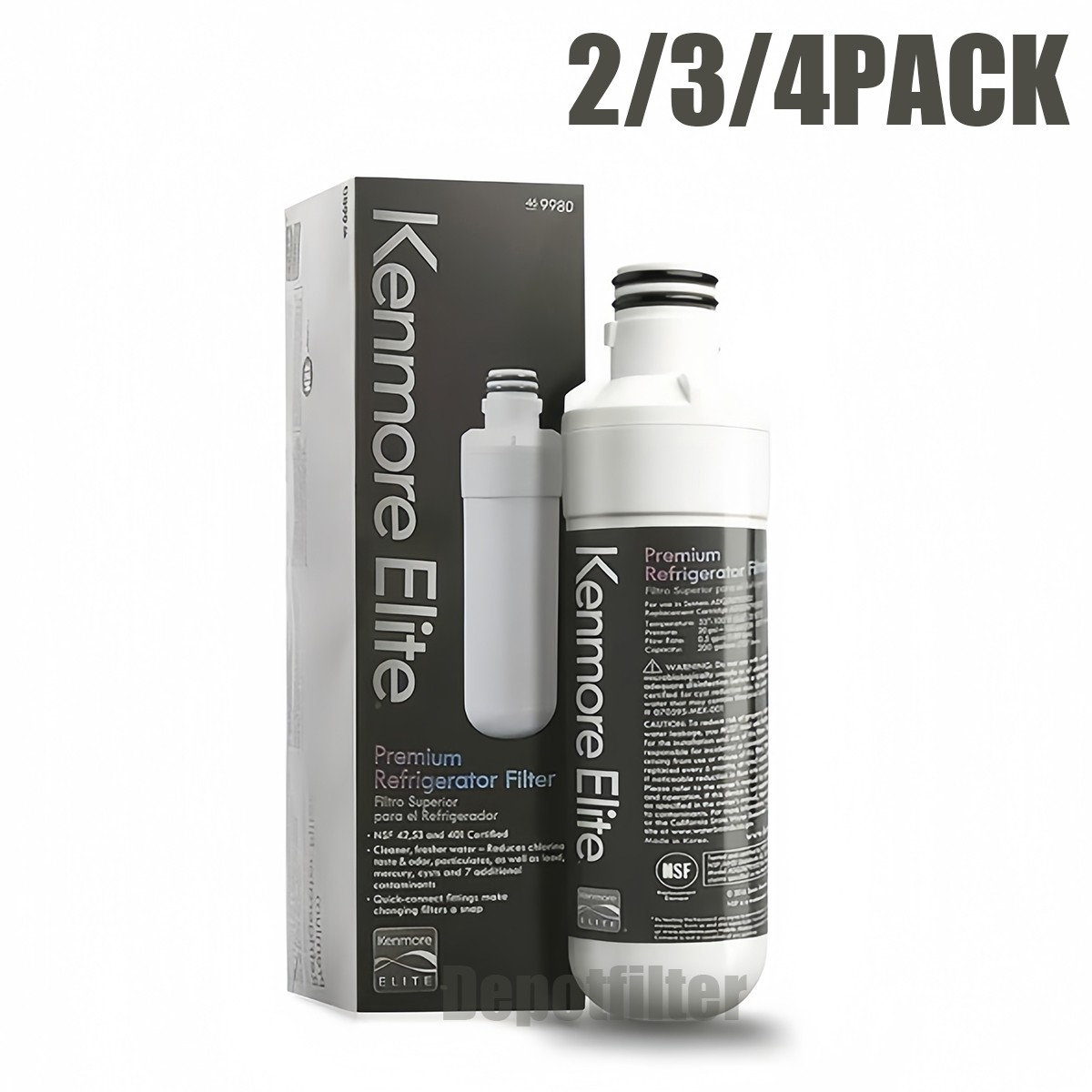 1-6 Pcs Kenmore Elite 9980 469980 46-9980 Refrigerator Water Filter US-NEW