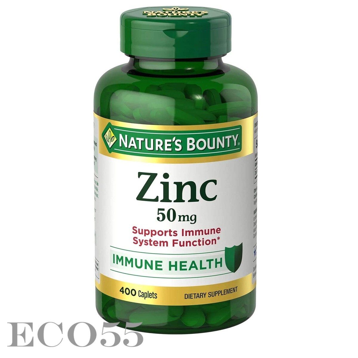 Nature’s Bounty Zinc Supports Immune Health 50mg 400 ct Caplets expire 04/2025