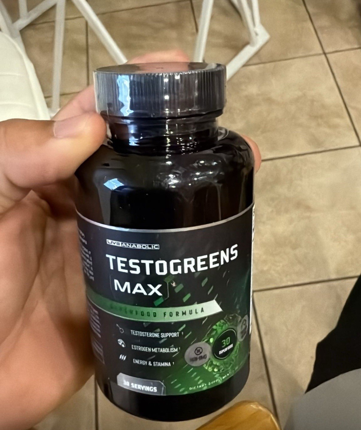 Live Anabolic TestoGreens Max Men’s Daily Greens Capsule Supplement 11/2027