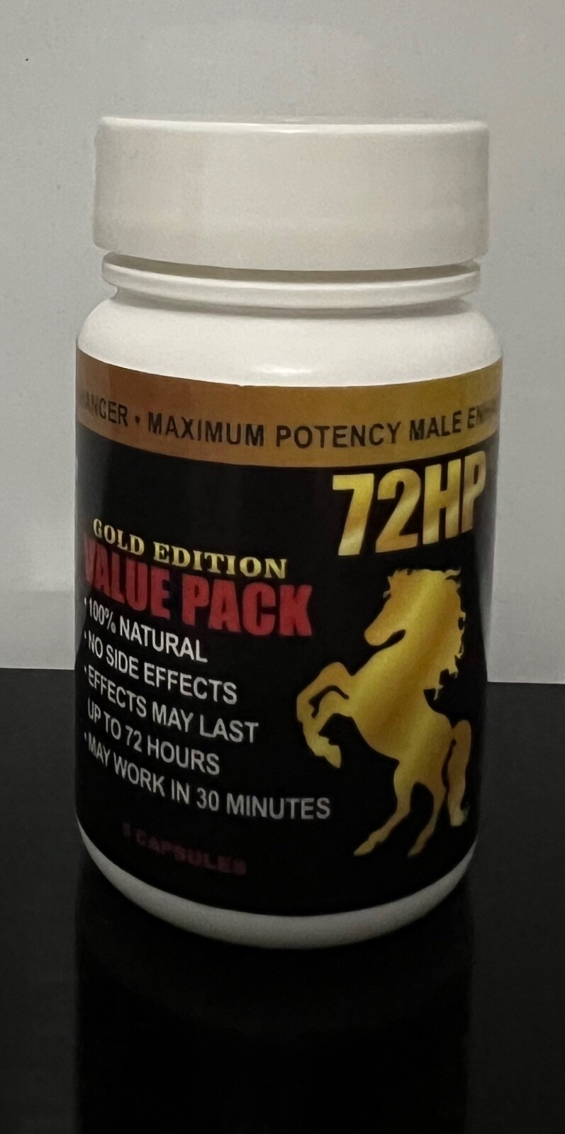72hp Gold Edition (1 Botella 12 Unidades) Men Power Elimina Eyaculacion Precoz)
