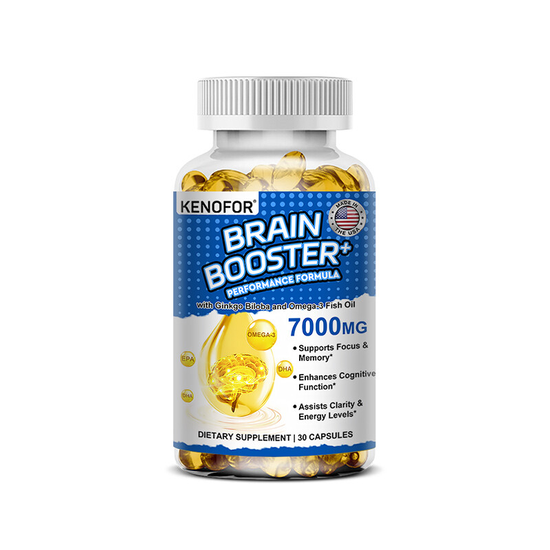 Kenofor Performance Formula with Ginkgo Biloba Omega 3 Fish Oil 30/60/120 Caps