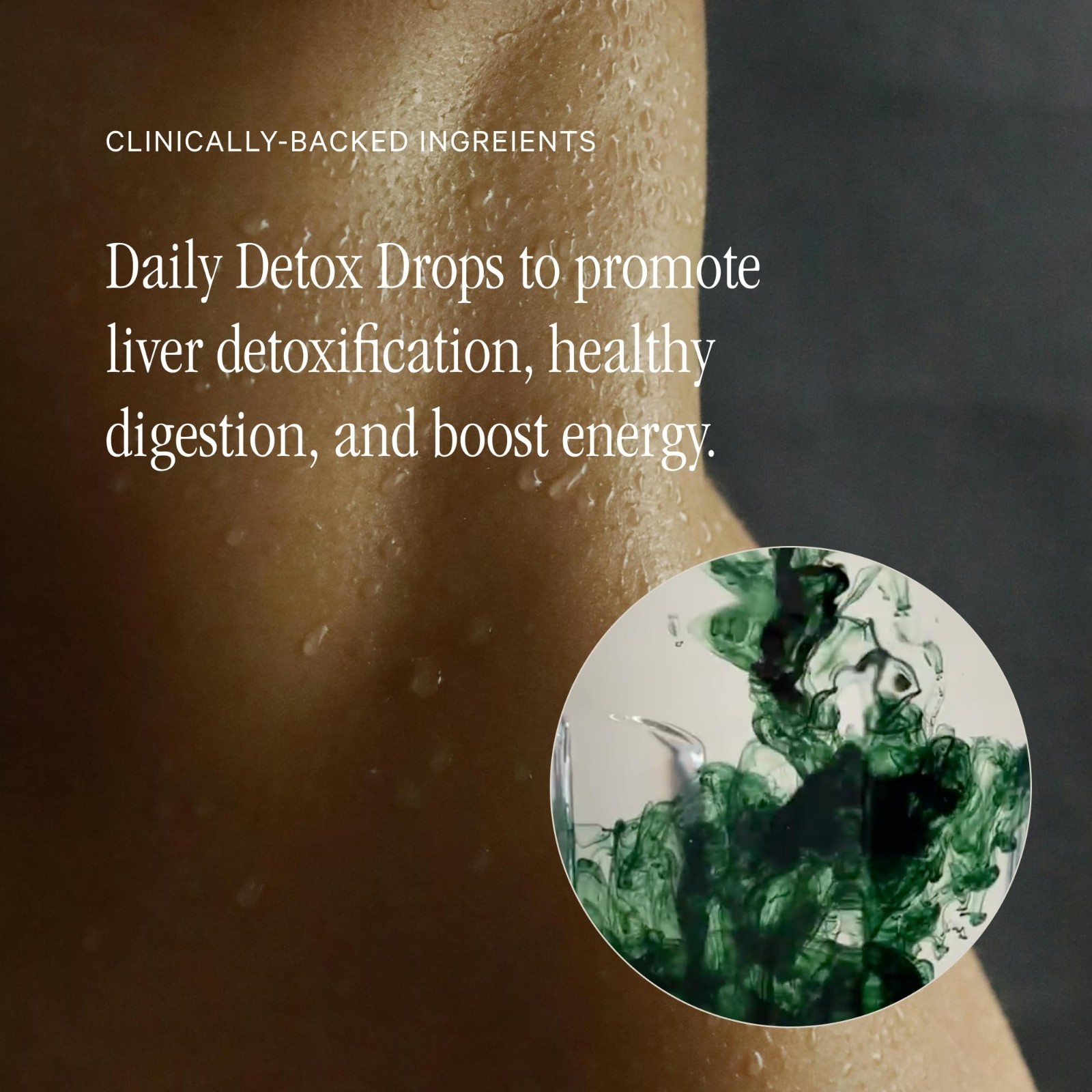 Liquid Chlorophyll Drops – Daily Detox, 3X Strength, Sugar-Free, Lemon & Mint Fl