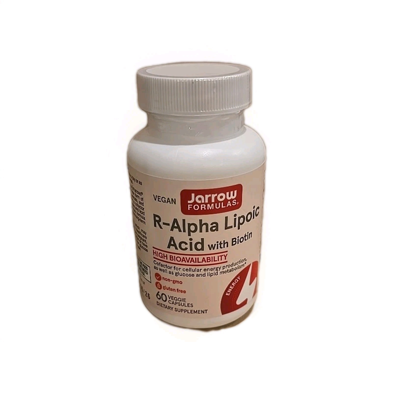 Jarrow Formulas R-Alpha Lipoic Acid with Biotin 60 Capsules EXP 06/2026 SEALED