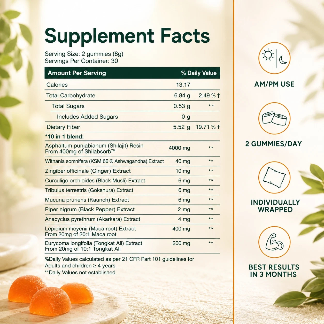 Root Labs 10 In 1 Alpha Gummies | 60 Count, Sealed Dietary Supplement