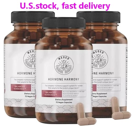 3PCS Hormone Harmony Natural Hormonal Support for Women 72 Capsules whitout box