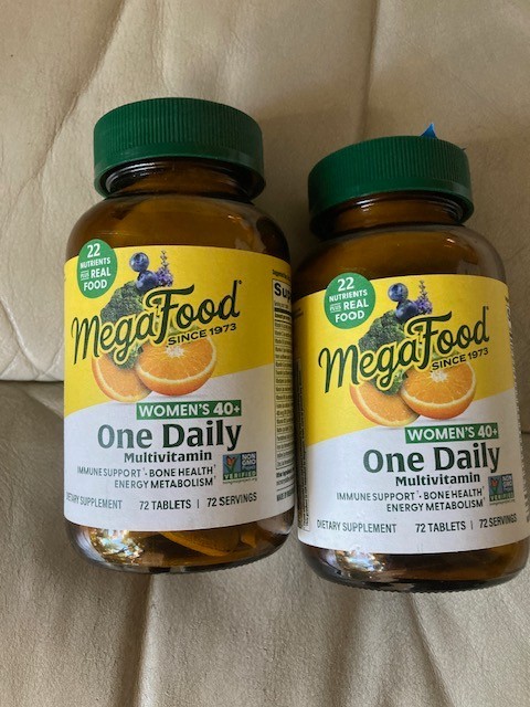 2 MEGA FOOD Women’s 40+ 0ne Daily. 144 TABLETS. Factory Sealed. EXP 2/2027