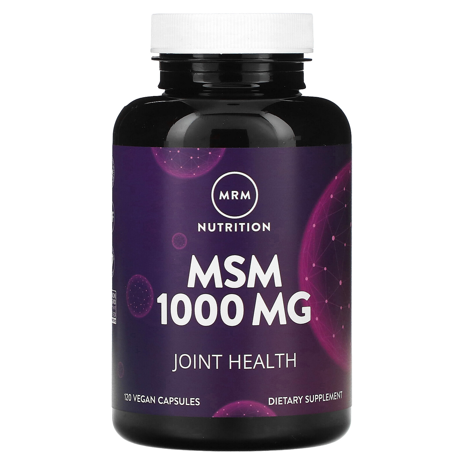 MRM MSM 1 000 mg 120 Vegan Capsules Vegan, GMP Quality Assured, Non-GMO