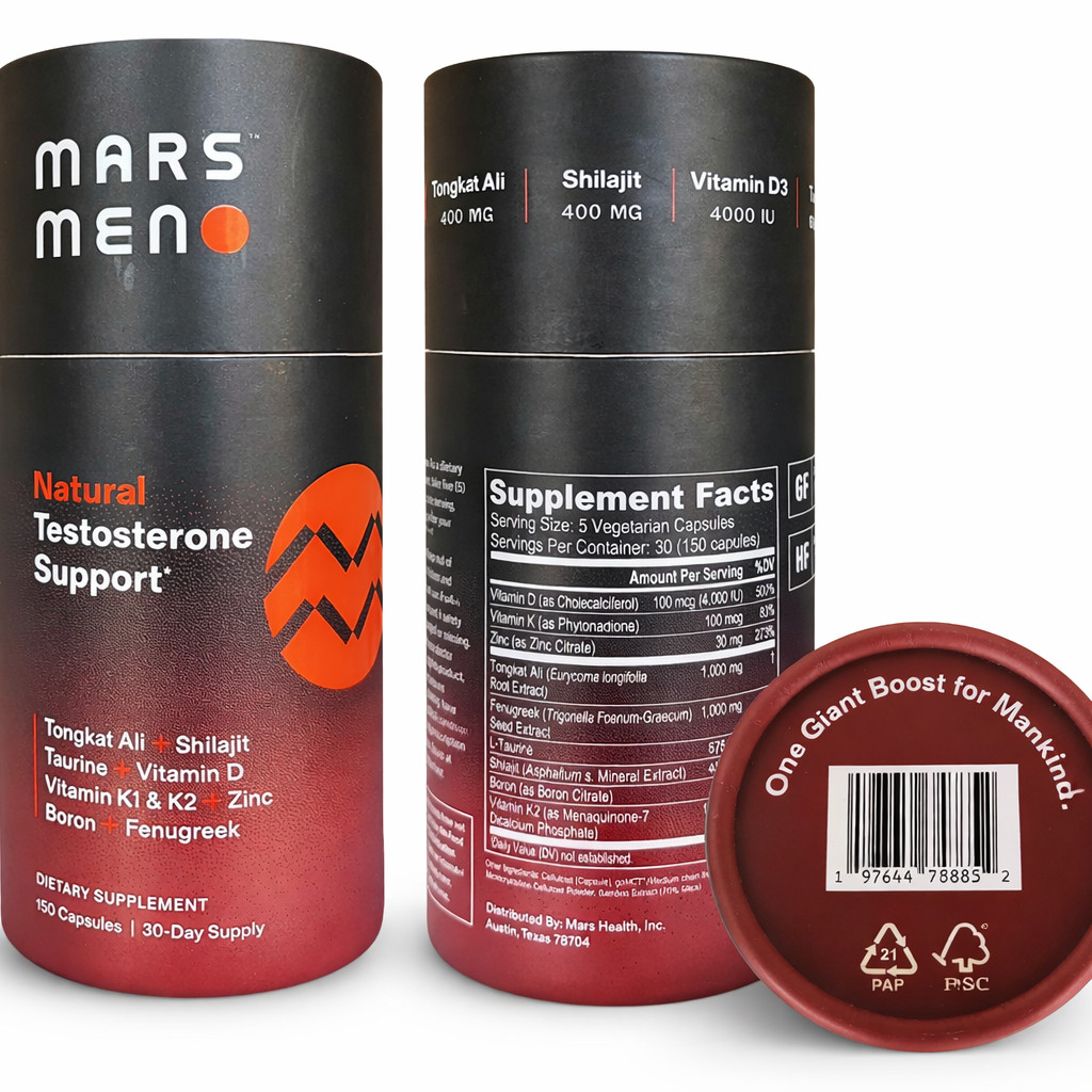 MARSMEN Natural Test Support 150ct – 1 Month Supply! *AUTHENTIC!* 💪