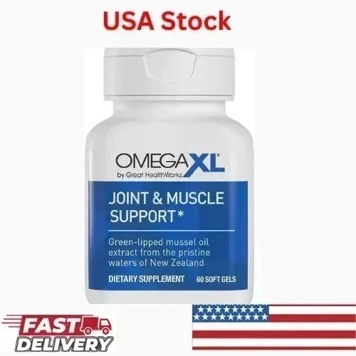 Omega XL Natural Joint & Muscle Support 60ct Softgels, Exp 12/27