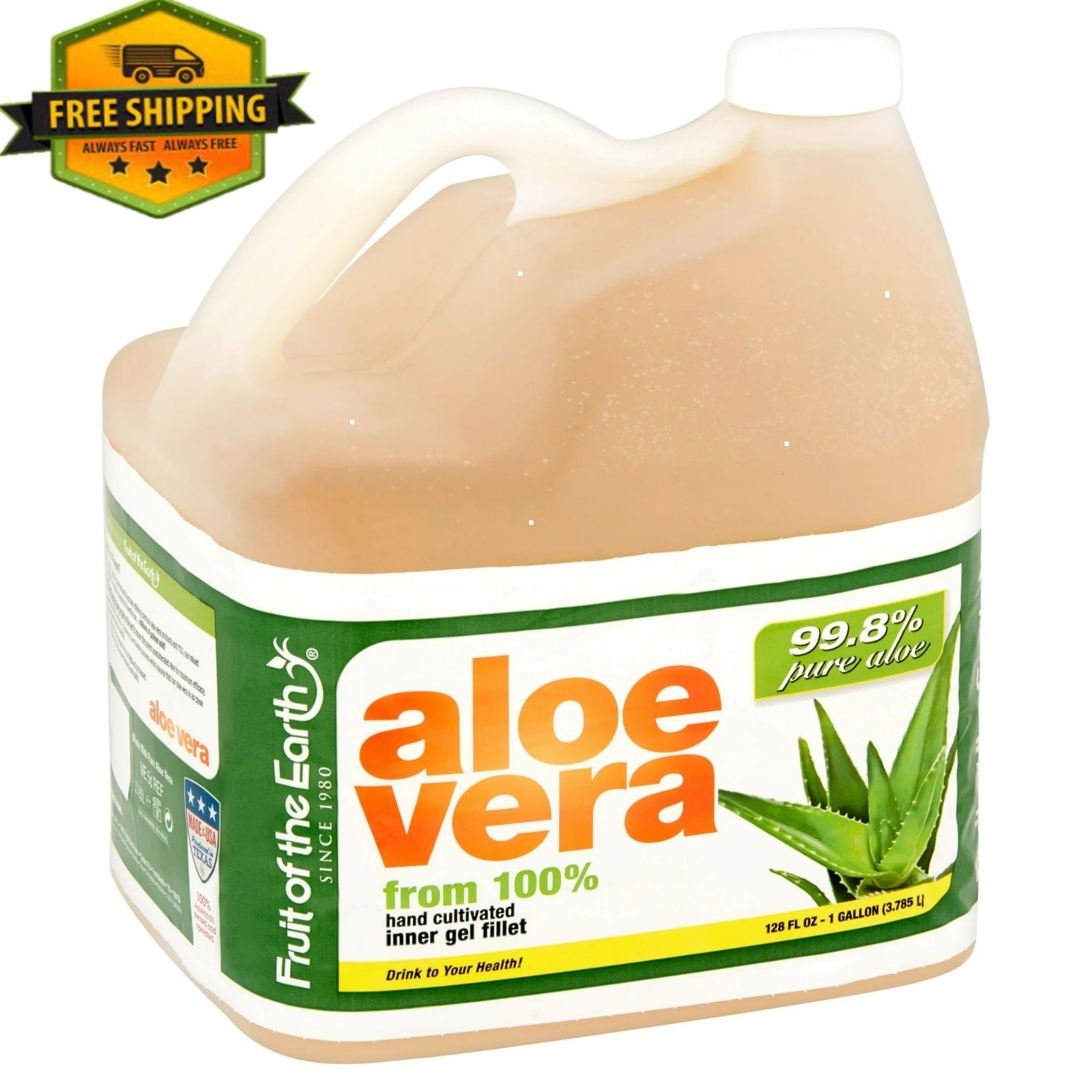 Fruit of the Earth Aloe Vera Wellness Beverage, 128 fl oz