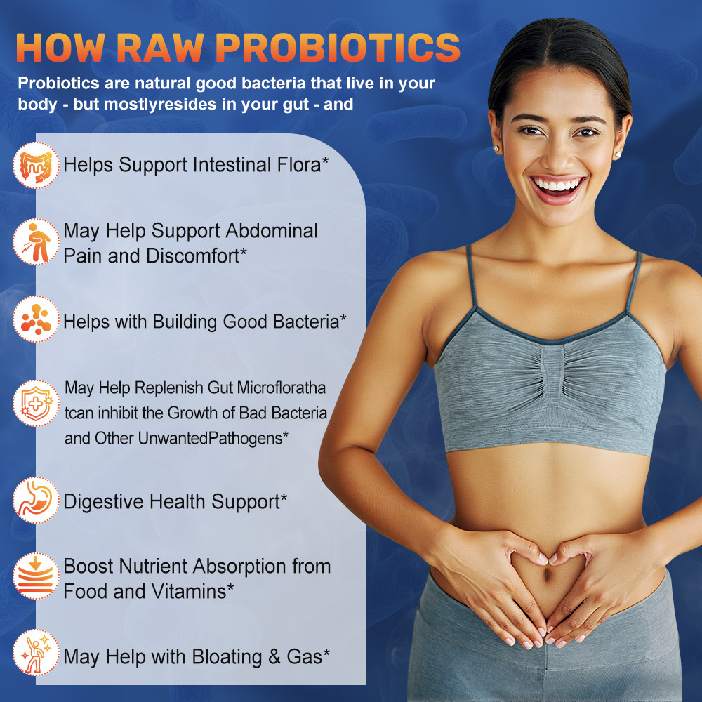 Probiotics Digestive Enzymes 100 Billion CFU Potency Immune Health 120 Capsules