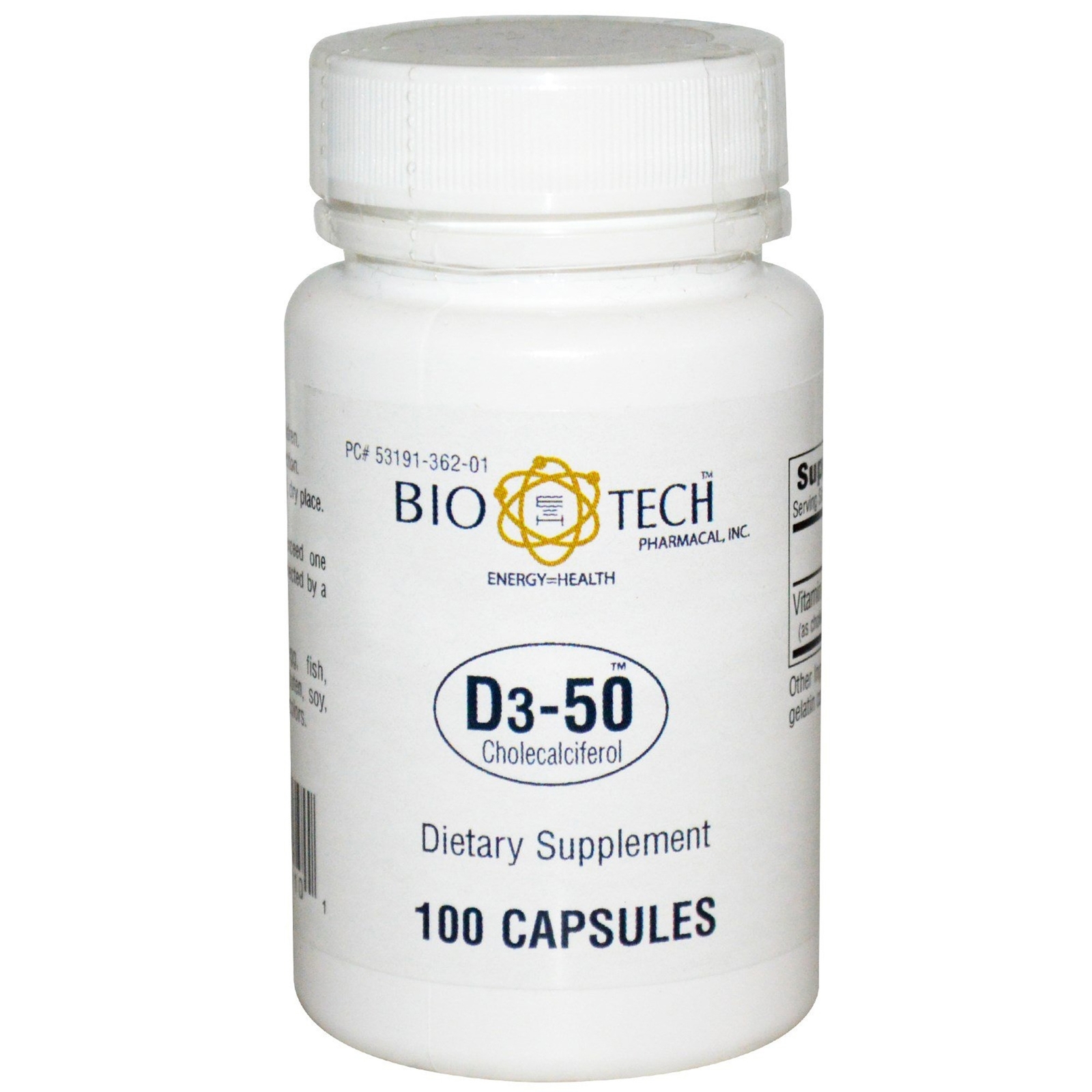Bio Tech Vitamin D Capsule 53191036201 1 Bottle 100 per Bottle