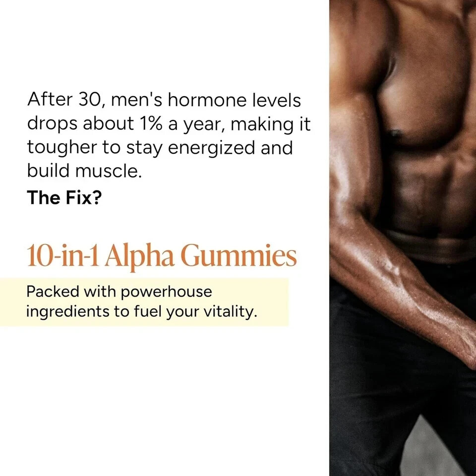 10 in 1 Gummies 60 Alpha 4000mg Pure Shilajit with KSM-66 Supplement Root Labs