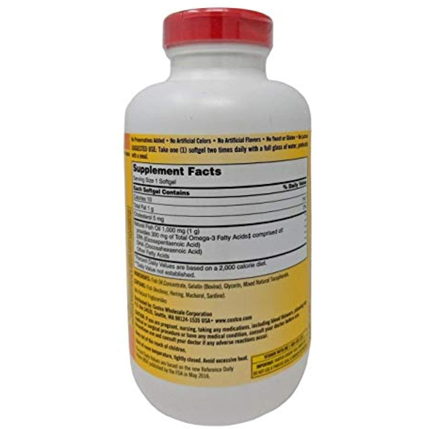 Kirkland Signature Fish oil 1000mg, 400 Count