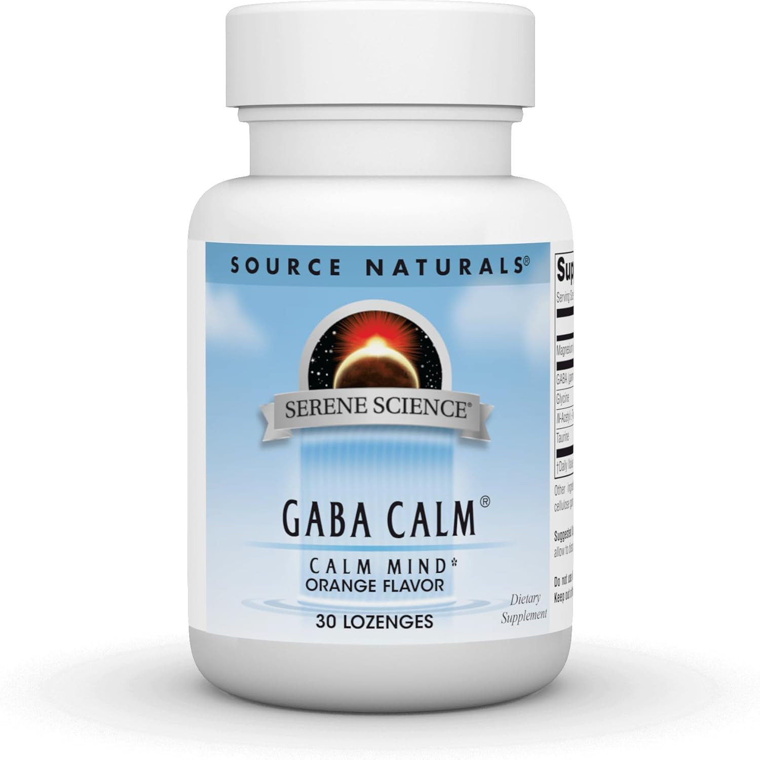 GABA, 125 mg, Orange Flavored – 30 Lozenges – GABA Calm – Calm Mind