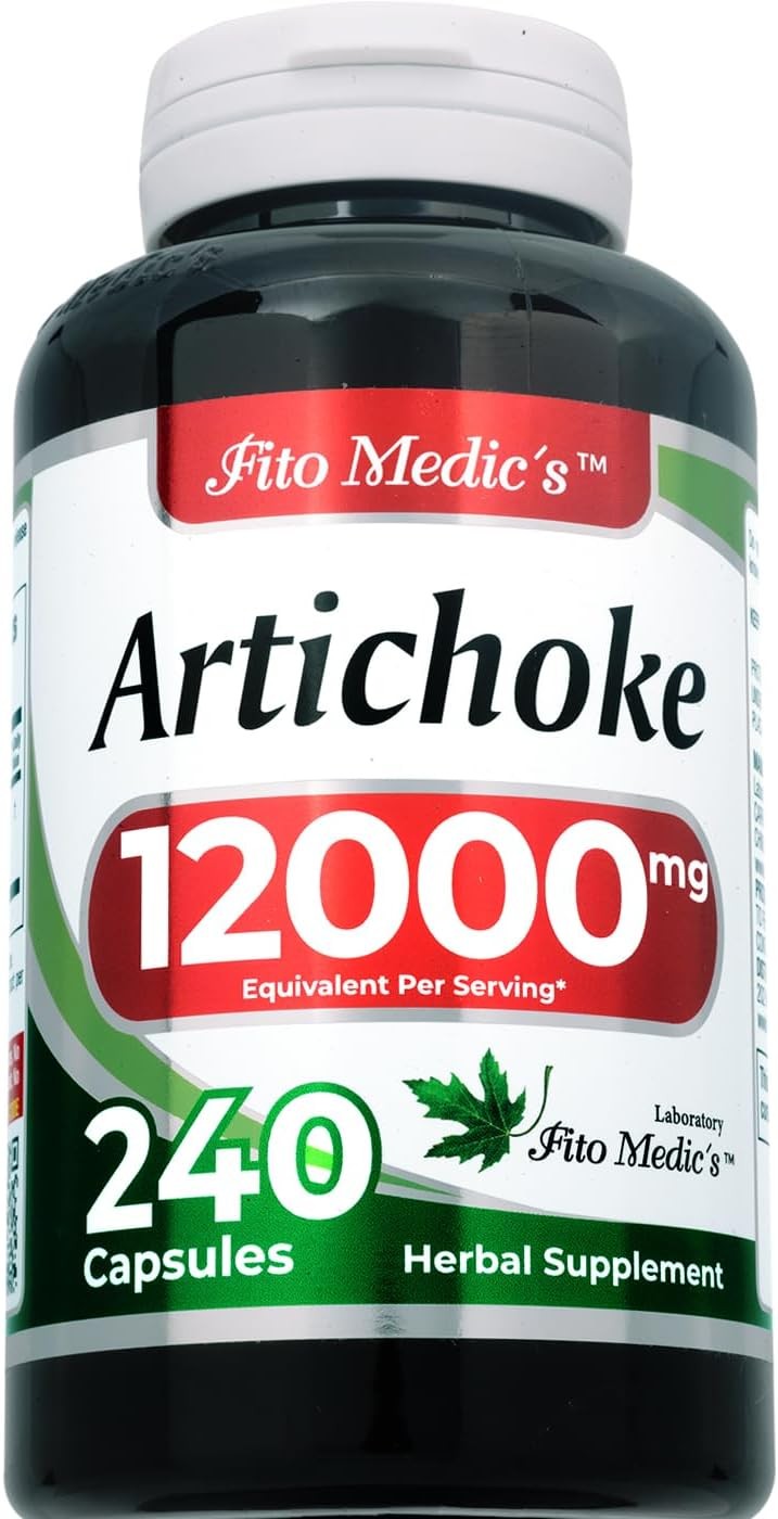 Organic Artichoke 12000mg 240 caps Non-GMO/Gluten Free