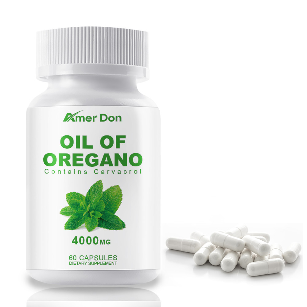 (60/120PCS) Oregano Oil Extract 4000mg Veggie Softgels Antioxidant Digestive
